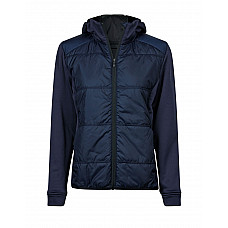 Navy/Navy Women's Hybrid-Stretch Hooded Jacket