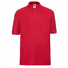 Bright Red Kids Classic Polo