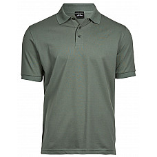 Leaf Green Men's Luxury Stretch Polo