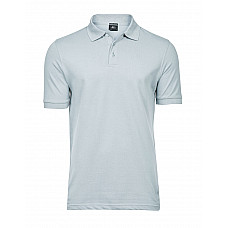 Ice Blue Men's Luxury Stretch Polo