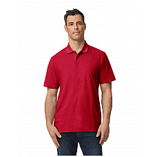 Cherry Red Softstyle® Adult Double Pique Polo