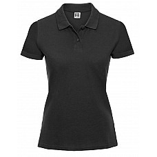 Black Ladies' Classic Cotton Polo