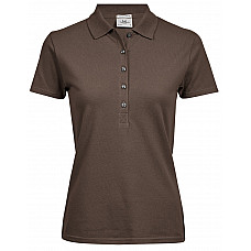 Chocolate Ladies' Luxury Stretch Polo