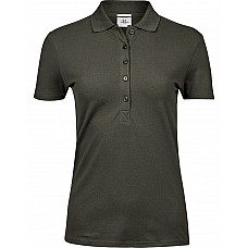 Deep Green Ladies' Luxury Stretch Polo