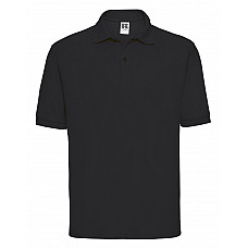 Black Men's Classic Polycotton Polo