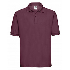 Burgundy Men's Classic Polycotton Polo