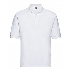 White Men's Classic Polycotton Polo