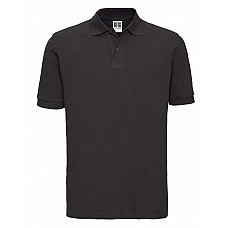 Black Men's Classic Cotton Polo