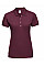 Burgundy Ladies' Fitted Stretch Polo