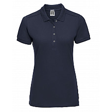 French Navy Ladies' Fitted Stretch Polo