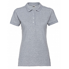 Light Oxford Ladies' Fitted Stretch Polo