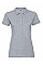 Light Oxford Ladies' Fitted Stretch Polo