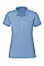 Sky Blue Ladies' Fitted Stretch Polo