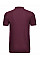 Burgundy Men's Fitted Stretch Polo