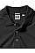 Black Men's Fitted Stretch Polo