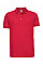 Classic Red Men's Fitted Stretch Polo