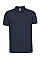 French Navy Men's Fitted Stretch Polo