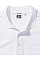 White Men's Fitted Stretch Polo