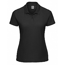 Black Ladies' Classic Polycotton Polo