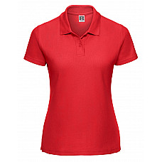 Bright Red Ladies' Classic Polycotton Polo