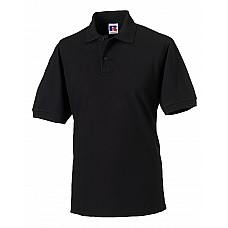 Black Hardwearing Polycotton Polo