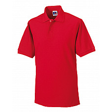 Bright Red Hardwearing Polycotton Polo