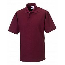 Burgundy Hardwearing Polycotton Polo