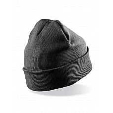 Charcoal Grey Recycled Woolly Ski Hat