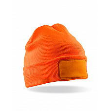 Fluorescent Orange Recycled Thinsulate™ Printers Beanie