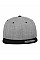 Heather Grey/Black Two Tone Classic Snapback Cap