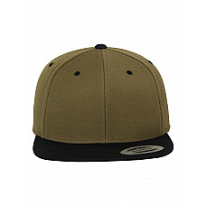 Olive/Black Two Tone Classic Snapback Cap