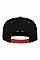 Black/Red Two Tone Classic Snapback Cap