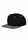 Black/Silver Two Tone Classic Snapback Cap