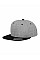 Heather Grey/Black Two Tone Classic Snapback Cap