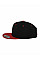 Black/Red Two Tone Classic Snapback Cap