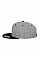 Heather Grey/Black Two Tone Classic Snapback Cap