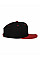 Black/Red Two Tone Classic Snapback Cap