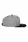 Heather Grey/Black Two Tone Classic Snapback Cap