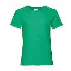 Kelly Green Girl's Valueweight T