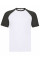 White/Black Men's Valueweight Short Sleeve Baseball T-Shirt