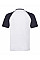 White/Deep Navy Men's Valueweight Short Sleeve Baseball T-Shirt