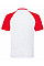 White/Red Men's Valueweight Short Sleeve Baseball T-Shirt