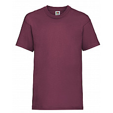 Burgundy Kid's Valueweight T