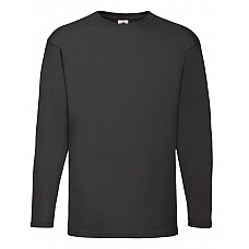 Black Men's Valueweight Long Sleeve T-Shirt