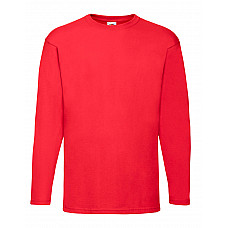 Red Men's Valueweight Long Sleeve T-Shirt