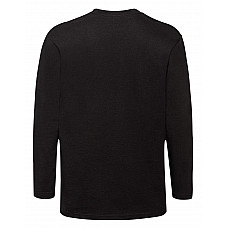 Black Men's Super Premium Long Sleeve T