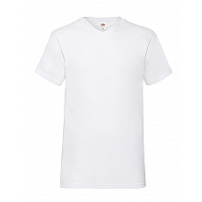 White Men's Valueweight V-Neck T