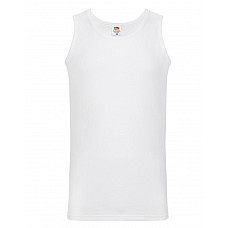 White Men's Valueweight Athletic Vest