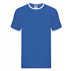 Royal/White Men's Valueweight Ringer T