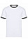 White/Black Men's Valueweight Ringer T